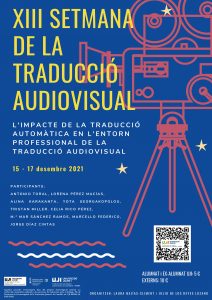 Cartel de la XIII Setmana de la Traducció Audiovisual (2021)
