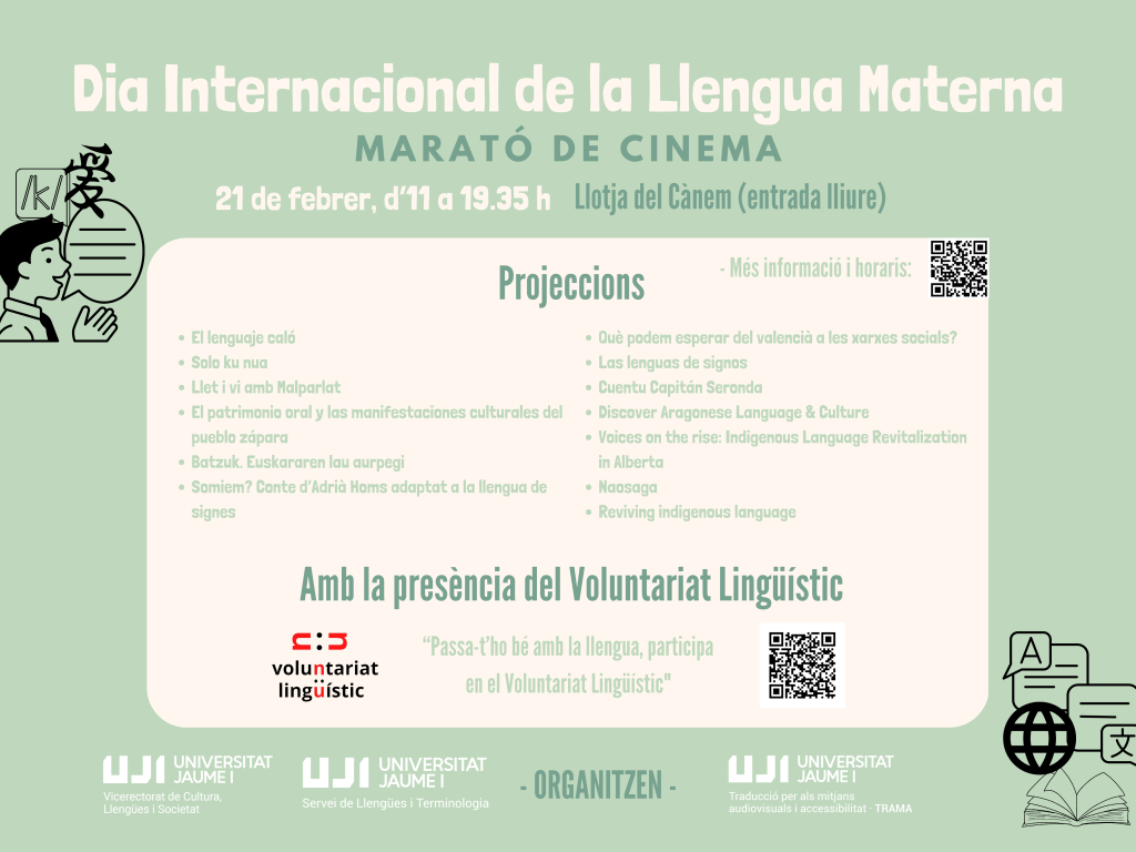 Cartell - Dia internacional llengua materna 2024 UJI